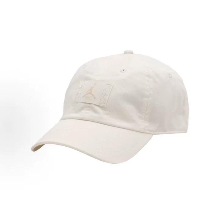 NIKE Off White Adjustable Baseball Cap Jumpman Patch Logo Soft Cotton Breathable Sun Hat for Men Women Casual Sports