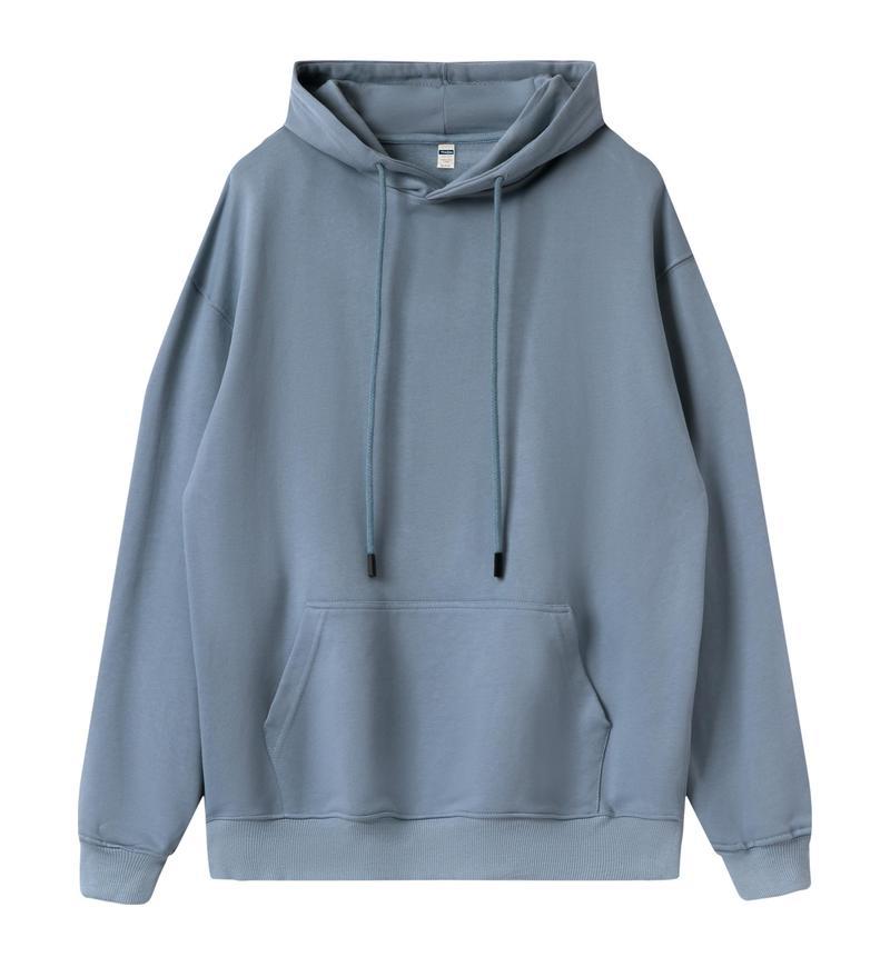 360g Terry Loop Drop-Shoulder Pocket Sweatshirt Fashionable Double-Layer Hooded Student Oversized Trendy Youth Sweatshirt