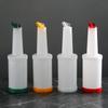 Bar Pour Colorful Juice Pouring Bottle Containers Plastic Juice Dispensers For Bar Home Kitchen Party Supplies Restaurant Cafe