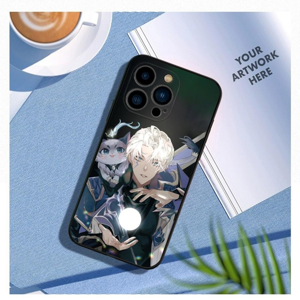 Game L-LOL Aphelios Phone Case For iPhone15,14,13,12 Mini 11 Pro XR,X,XS,MAX 7,8 Plus Silicone Cover Soft Black
