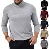 Men S Long Sleeve Fleece Turtleneck T Shirt Warm Base Layer Top