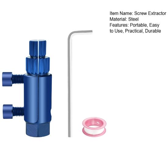 Извлекатель сломанной резьбы трубы Извлекатель винта крана Антикоррозийное покрытие Широко используемый комплект для извлечения болтов Easy-Out