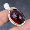 Мозамбикский гранат Драгоценный камень Ручной работы Серебро 925 пробы Подарок Подвеска 1,58" J1b67
