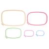 5Pcs Embroidery Hoops Square CrossStitch Hoop Color ABS Plastic Frame DIY Tools
