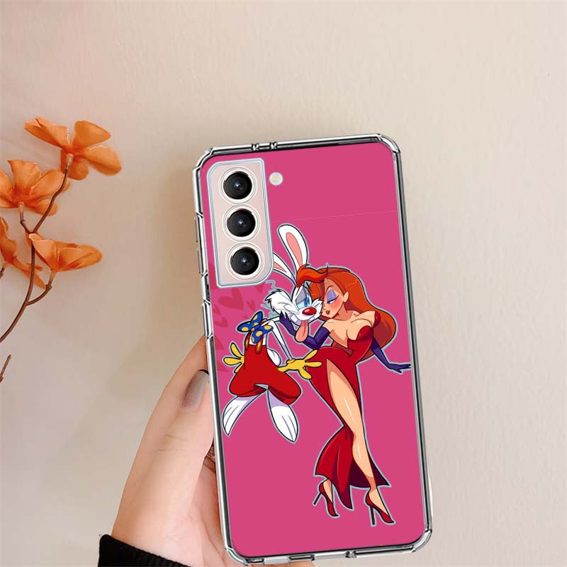 J-Jessica R-Rabbits Прозрачные чехлы для телефонов Samsung S26 Ultra Galaxy S25 Edge S24 S23 FE S21 Plus S20 S22 S10 Чехол Узорный Comp
