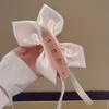 Satin Bowknot Solid Color Hair Clip Wide Side Ponytail Clip Versatile Banana Clip  Daily Use