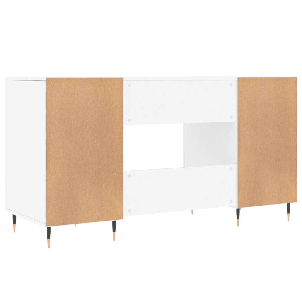 White Desk 140 x 50 x 75 cm Particleboard
