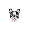 Shiny Zircon Puppy Wolf Charms Dog Claw Bones Clip Beads Safety Chain Pendant Fit Bracelet Women DIY 925 Silver Jewelry
