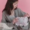 Серый чехол-кошелек для подушки Musemood