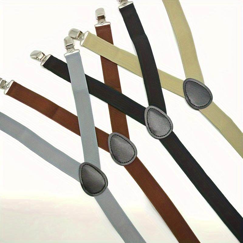 2 шт. Мужские держатели для рубашек, подтяжки Y-образной формы, регулируемые эластичные ремни для ног, нескользящие зажимы, зажимы-подвязки для носков, для военных