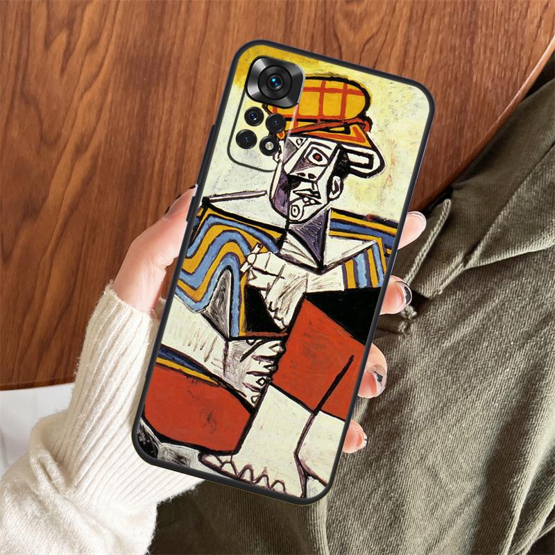 Чехол-картина в стиле абстракционизма Пикассо для Xiaomi Redmi Note 13 14 Pro 12 11 10 15 Pro Plus Redmi 15 C 13 10C 12C 13C 14C