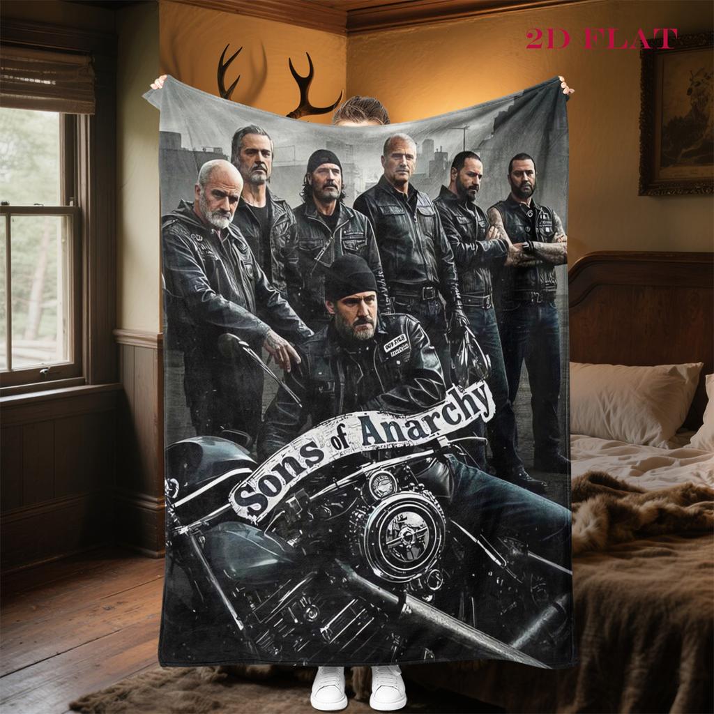 Sons Anarchy: Brotherhood Rebellion blanket Home Decor blanket Nap Blanket Office rest blanket Machine washable