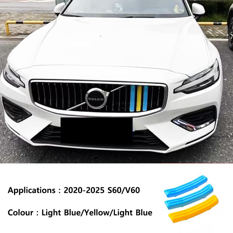 For Volvo S60 S90 XC40 XC60 XC90 V60 V90 modified grille T5 Swedish style decorative strip Interior automotive supplies Decorative