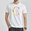 Men T Shirt O Neck White Tees Top New Summer Casual Letter Printed Streetwear Short Sleeve Tops Fashion Commuter T-Shirt Clothes