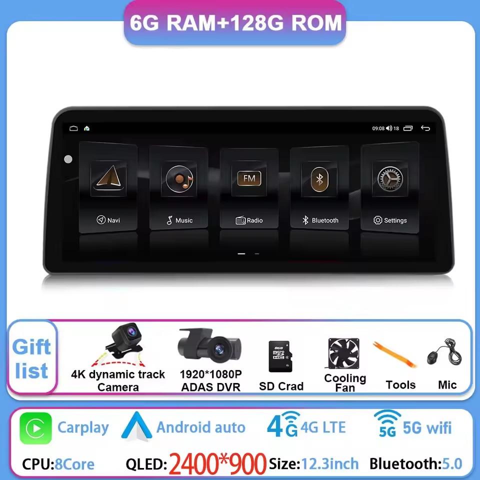 AABHG1 12.3 Inch Android 15 For GMC Yukon Chevrolet Tahoe Silverado 2007 - 2013 Car Radio Multimedia Player GPS Head Unit Auto StereoBT