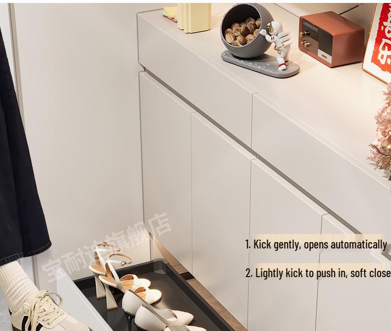 Шкаф для обуви с выдвижным ящиком и направляющими для прихожей