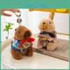 Key Plush Marmota Chain Pendant With Sound For Backpack Decoration And Idea Gift