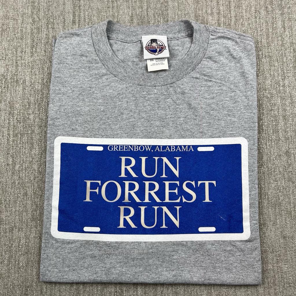 Vintage Forrest Gump 2-Sided Graphic T-shirt Men’s 2XL License Plate Movie Promo Unisex T-Shirt