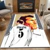 "Zidane Tribute Art Rug" Patterned carpet, non slip mat suitable for living room and bedroom sofas
