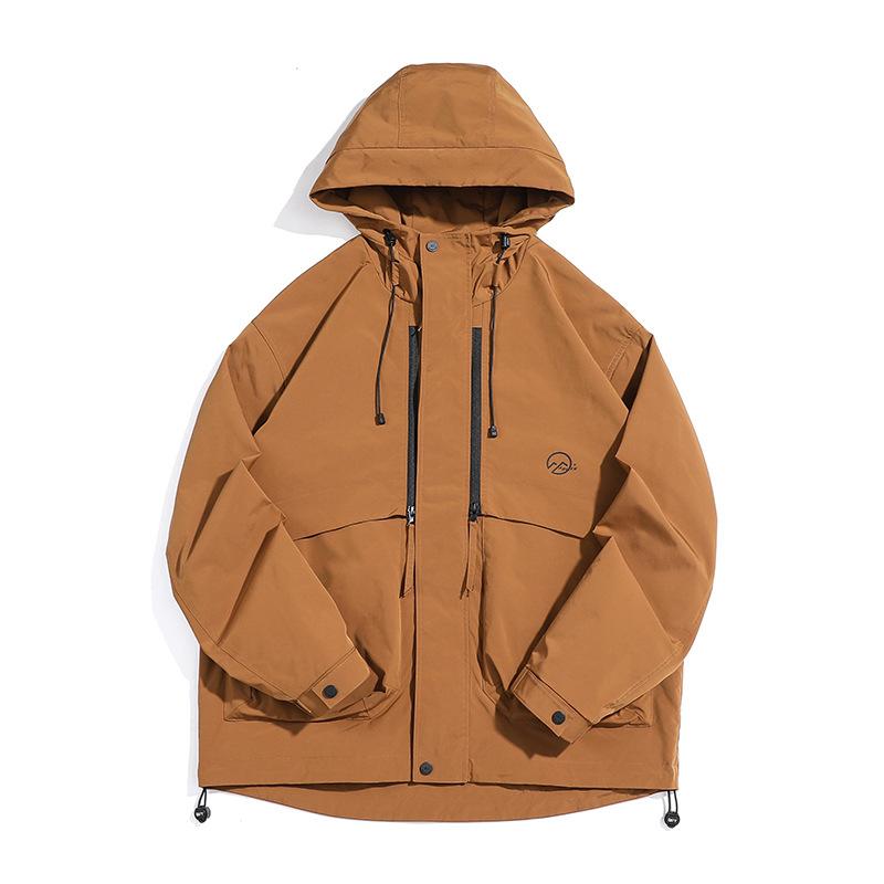 Американская уличная куртка с капюшоном мужская весенняя модная брендовая куртка большого размера в стиле ретро для мужчин свободная повседневная куртка