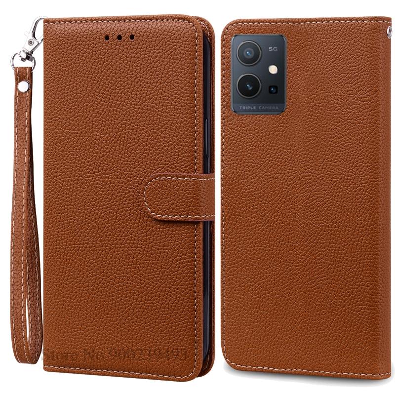Для Vivo Y55 5G чехол-кошелек кожаный флип-чехол для Vivo Y55 5G чехол-книжка-подставка чехол-кошелек Coque Fundas