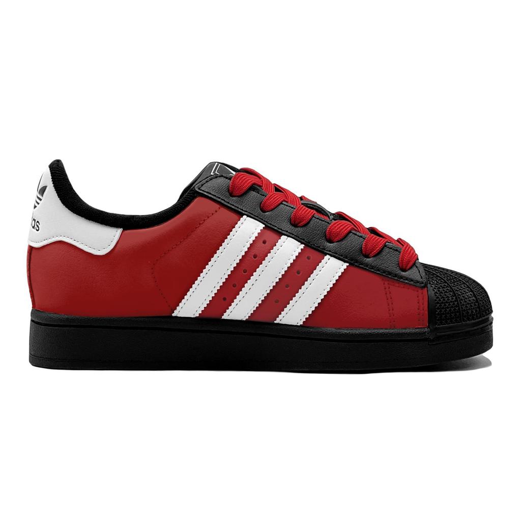 adidas Originals Superstar 2 Парные, Шарм таксы, Антивозрастные, Милые низкие кеды для скейтборда, Унисекс, Красно-коричневые JH9977(TeamS1-S-BOX)