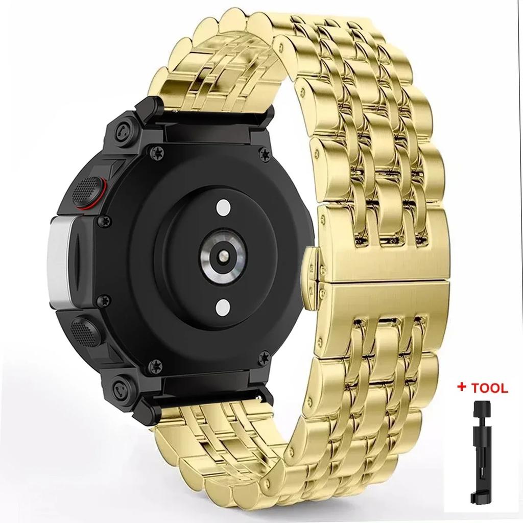 Для Amazfit T REX 3 Ремешок из нержавеющей стали Для Amazfit T Rex Pro/T-Rex Металлический браслет Ремешок для Amazfit T-Rex 2 amazfit tex Ремешки