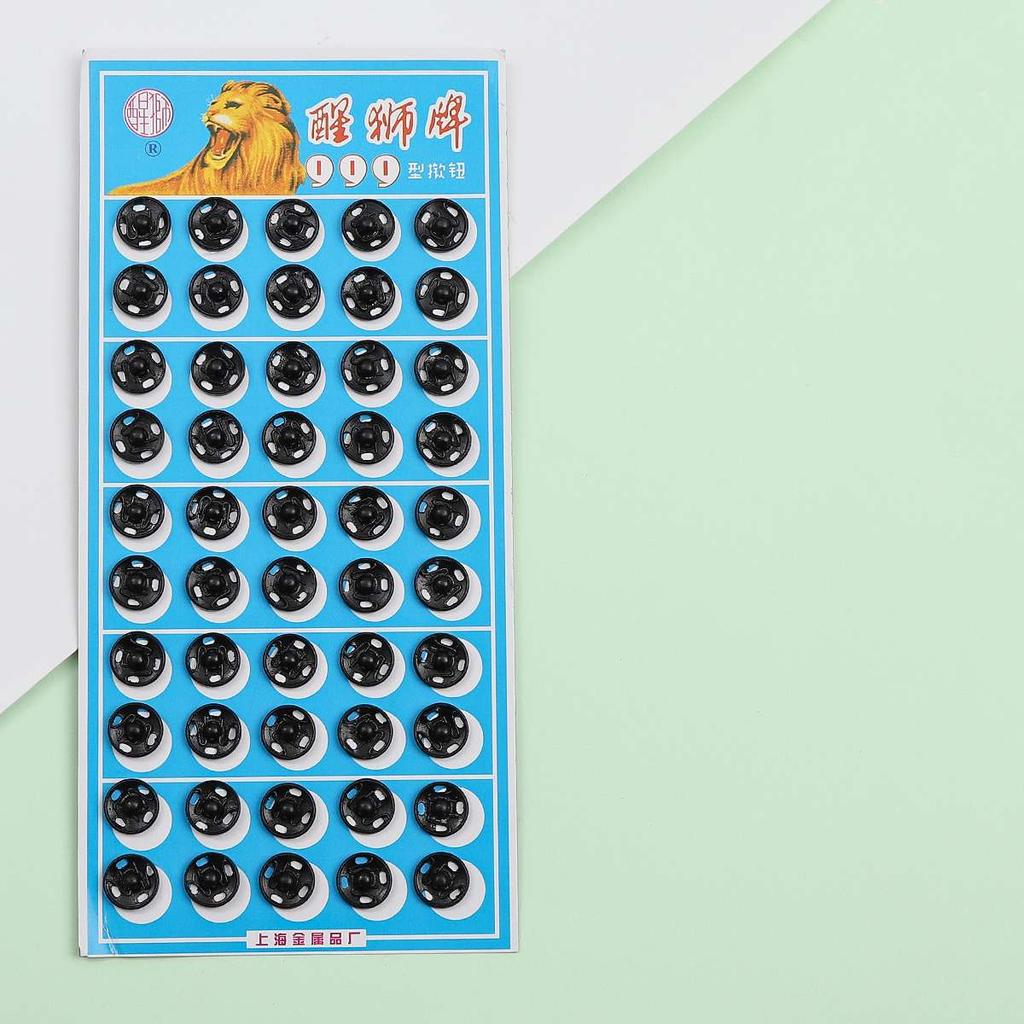 Small Metal Snap Fasteners Press Button 8/12/16/18/20mm Black Silvery Clothing Accessories Sewing Embedded Buckle