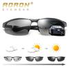 Алюминиевая магниевая оправа, фотохромные поляризационные солнцезащитные очки, уличные антибликовые очки UV400, спортивные очки для вождения, рыбалки