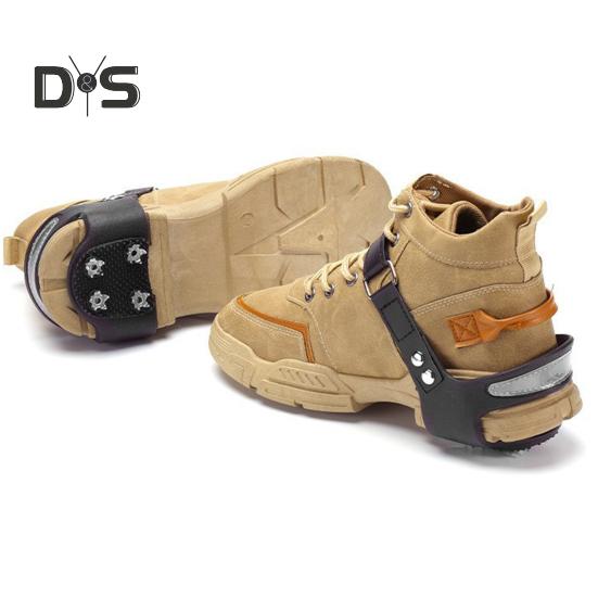 Кошки для льда и снега, шипы для сцепления, противоскользящие, 5-точечные, для ходьбы, бега, походов, зимних видов спорта на открытом воздухе