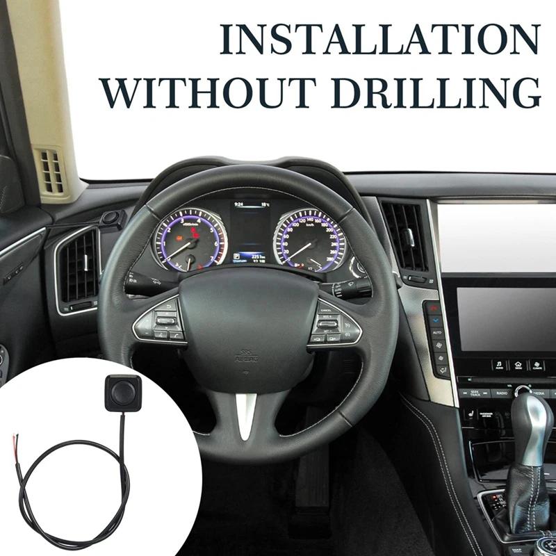 1 шт., кнопка мгновенного включения/выключения, черный пластик, 12 В, 24 В, кнопка автомобильной сигнализации, фонарик для поверхностного монтажа, мини-кнопочный переключатель