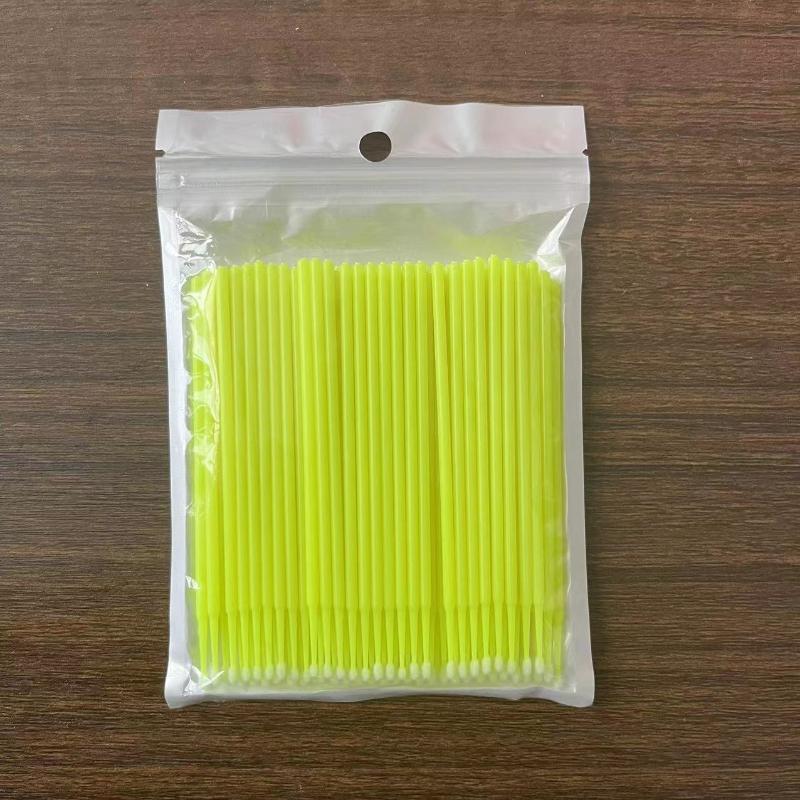 100pcs/lot Size Disposable Cotton Soft Swab Eyelash Extension Microbrush Applicators Individual Mascara Micro Brush Stick
