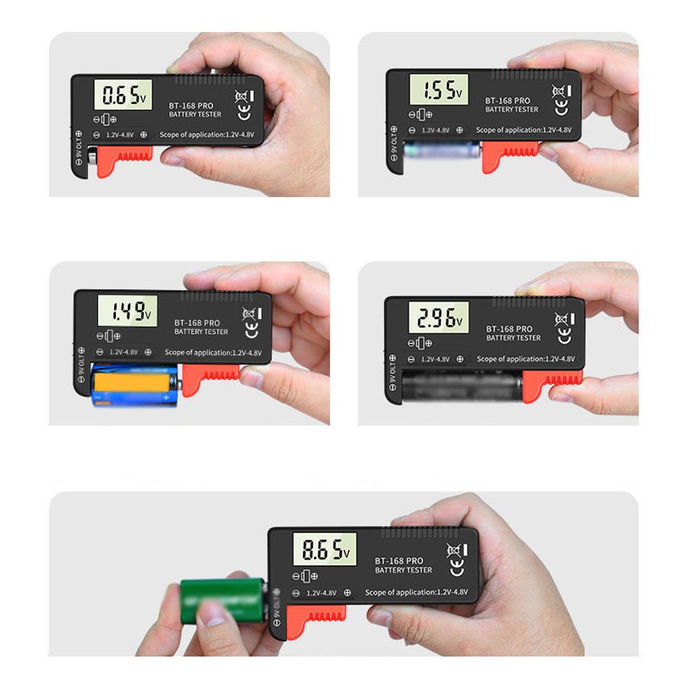 168 PRO цифровой дисплей универсальный тестер аккумуляторов портативный индикатор емкости аккумулятора практичный