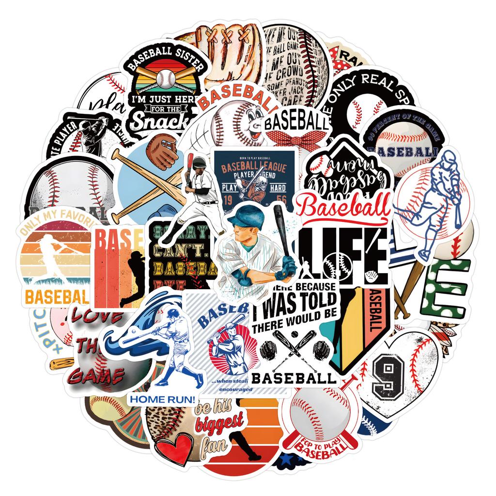 60 Baseball Sports Graffiti Stickers DIY Decorative Notebook Suitcase Personality Stickers