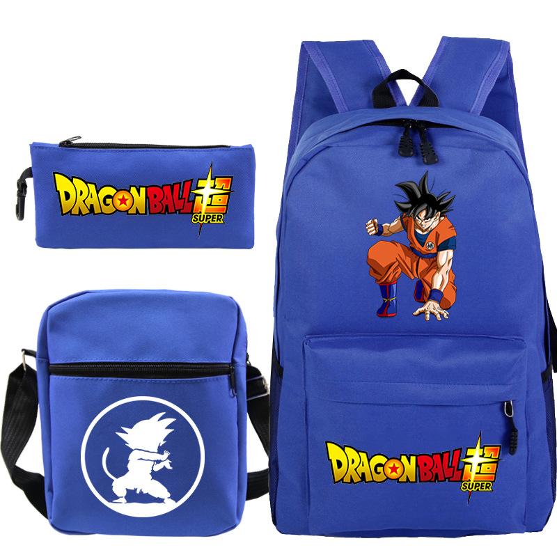 Драгонболл драгонболл набор из трех предметов анимационная периферия новый набор пеналов досуг студенческий рюкзак
