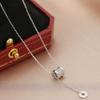 Fashion Diamond Necklace for Japanese and Korean Women, Simple and Versatile, with A Sense of Luxury and Niche Design