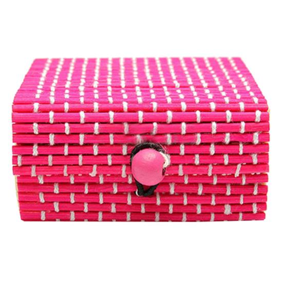 Бамбуковое деревянное ожерелье, серьги, футляр для хранения ювелирных изделий, коробка для хранения мелочей, держатель