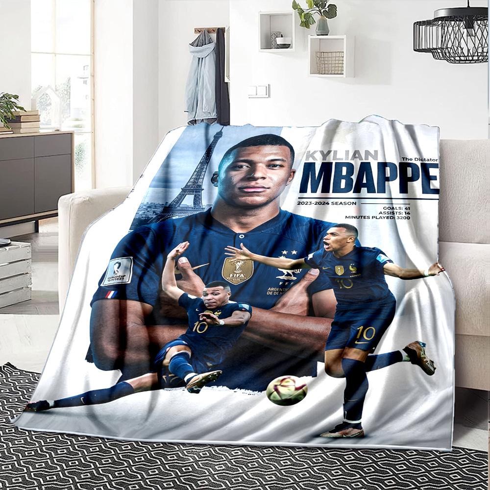 1pc Mbappe10 Blanket, Gift, for Men and Women, Soft Blanket, Good for Sofa Bed Couch Travel, Lightweight Flannel Blanket
