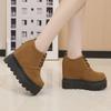 Sales Women's High Platform Shoes Wedge Casual Heel Waterproof Fashion Shoes Thick Sole Sports Boots