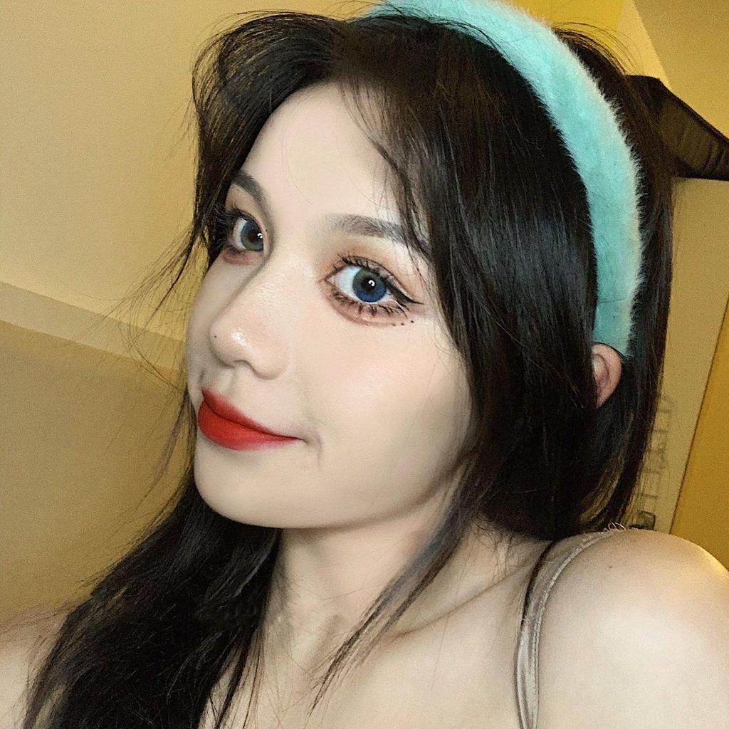 Корейская повязка на голову из искусственного кроличьего меха: Женская универсальная пушистая повязка на голову и заколка для прогулок или умывания лица