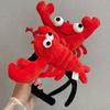 Performance Prop Wash Face Plush Crab Hair Hoop Female Headwear Cartoon Headdress Lobster Headband