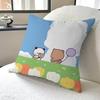 Cartoon B-Bubu Dudu Office Cushion Pillowcase Car Cushion Cover45X45CM Lumbar Pillowcase Sofa Pillowcover