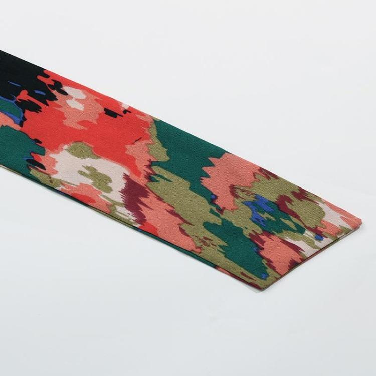 Elegant Women V-neck Chiffon Dress Long Sleeve High Waist A-Line Knee Length Print Winter Autumn