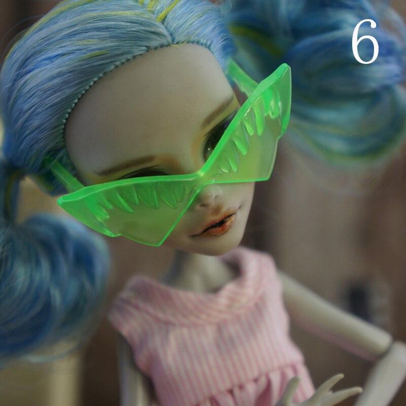 Красочные пластиковые очки, солнцезащитные очки для куклы Monster High, очки для кукол Bratz, аксессуары для кукольного домика Ever After High 1/6