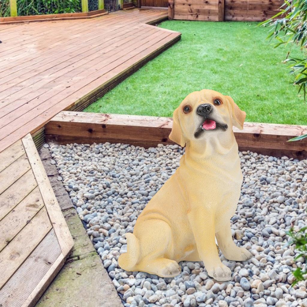 Landscape Lawn Garden Courtyard Resin High Simulation Dog Decoration Animal Puppy Ornament