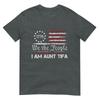 Retro I Am Aunt Tifa Falg America We The People Long Sleeve TShirt