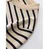 Kaslead New Arrival Women's Clothing Fashion Style Fashion Casual All-Matching Striped Thin Needle Outwear 3433005