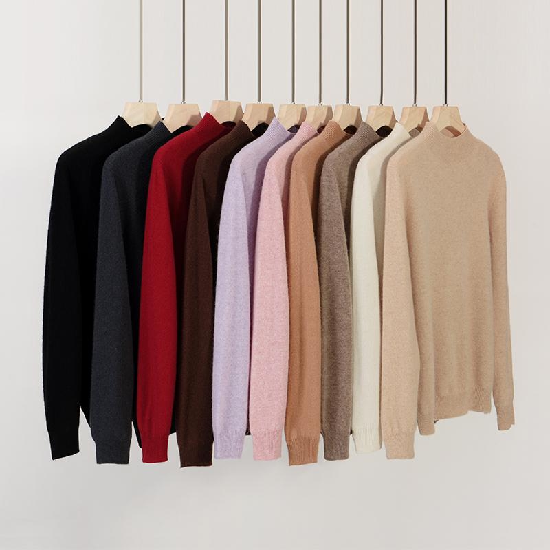 Women's Cashmere Sweater Qinghe Cashmere 100% Cashmere Women's Autumn and Winter Cashmere Sweater Soft and Warm