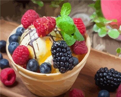 5D Diy Алмазная картина, полная дрель, чашка с фруктами, еда, Алмазная мозаика, стразы, вышивка, Настенная картина, ремесленный домашний декор