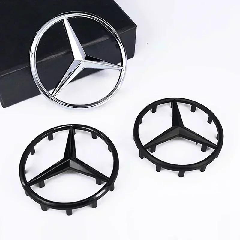 1pcs 52mm 57mm Car Steering Wheel Badge Emblem Sticker For Mercedes Benz W204 W205 W212 W213 W221 W177 W246 GLA GLC CLA A Class NI9